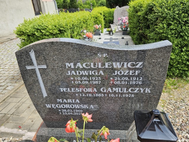 Józef Maculewicz 1912 Lubomierz - Grobonet - Wyszukiwarka osób pochowanych